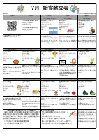 令和８年７月献立表（西校舎）.pdfの1ページ目のサムネイル
